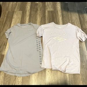2 shirt bundle Under Armour & Umbro Lavender YL